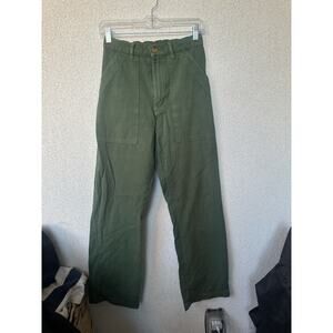 Big Bud Press Work Olive Green High Waisted Pants Size XS Regular